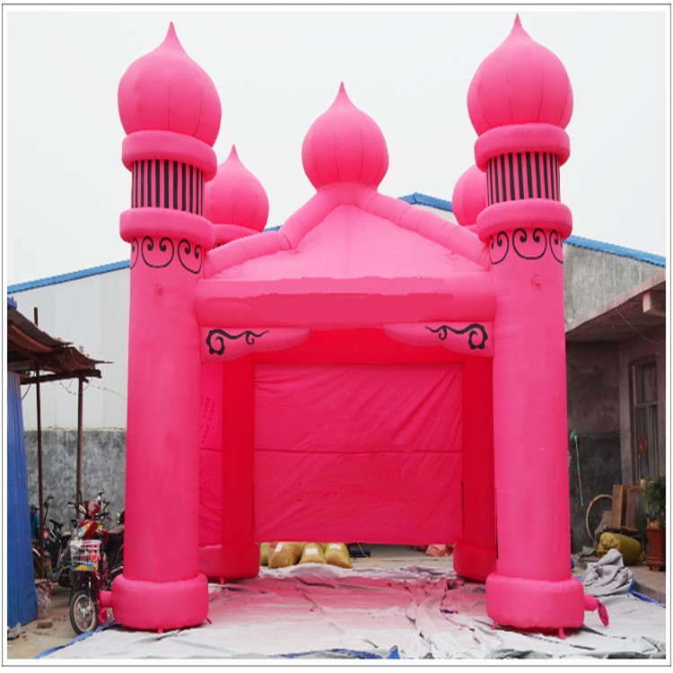 大通粉色帐篷